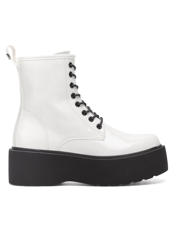 DeeZee DeeZee Botine WS101-08A Alb