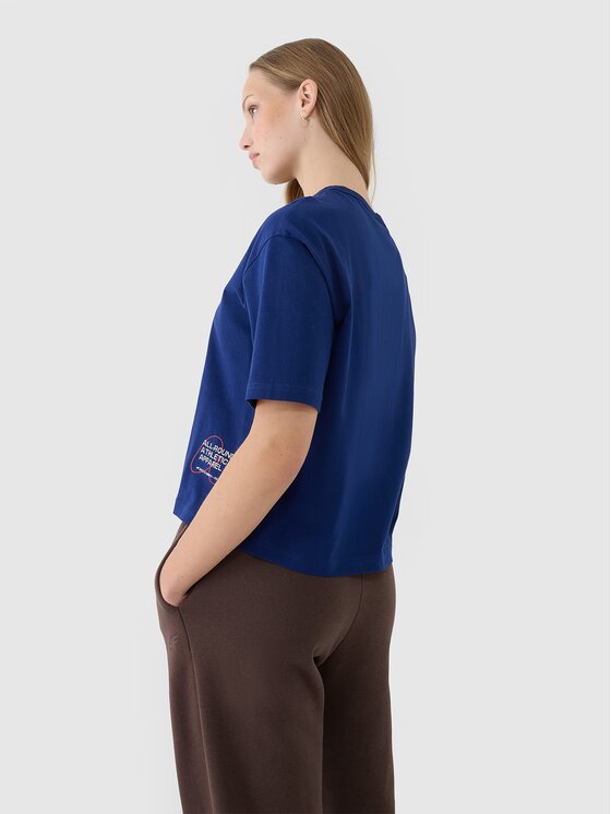 4F 4F T-Shirt 4FWSS25TTSHF1971-30S Modrá Oversize