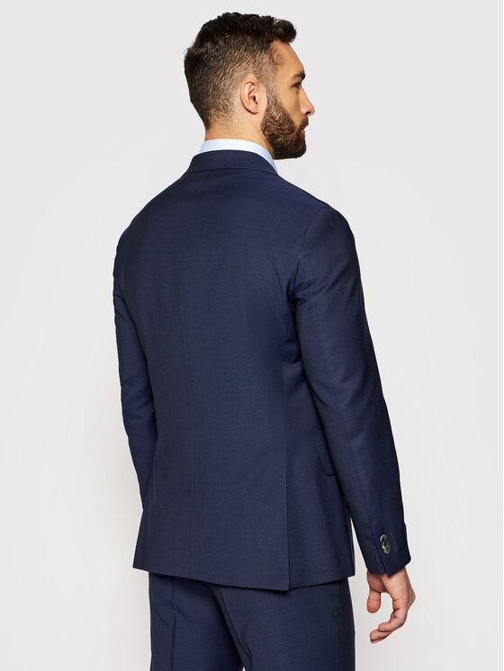 Oscar Jacobson Oscar Jacobson Ülikond Faron 2179 5674 Tumesinine Slim Fit