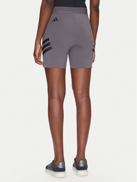 adidas adidas Cyklistické šortky Future Icons 3-Stripes JE0170 Šedá Slim Fit