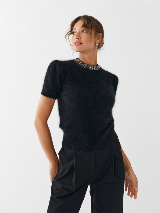 Liu Jo Pulover CF3072 MA97L Črna Regular Fit