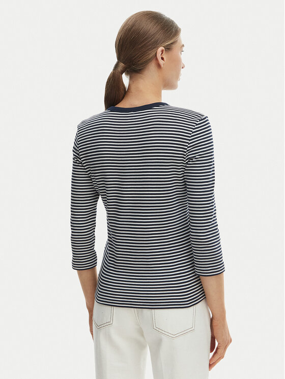 Tommy Hilfiger Tommy Hilfiger Bluse WW0WW49629 Blau Slim Fit