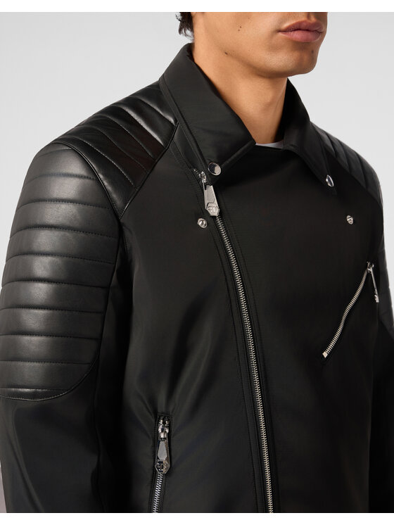 PHILIPP PLEIN PHILIPP PLEIN Ramoneska 31474 Czarny Regular Fit