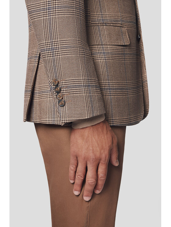 Lancerto Lancerto Marynarka Asti MA131224000017 Beżowy Slim Fit