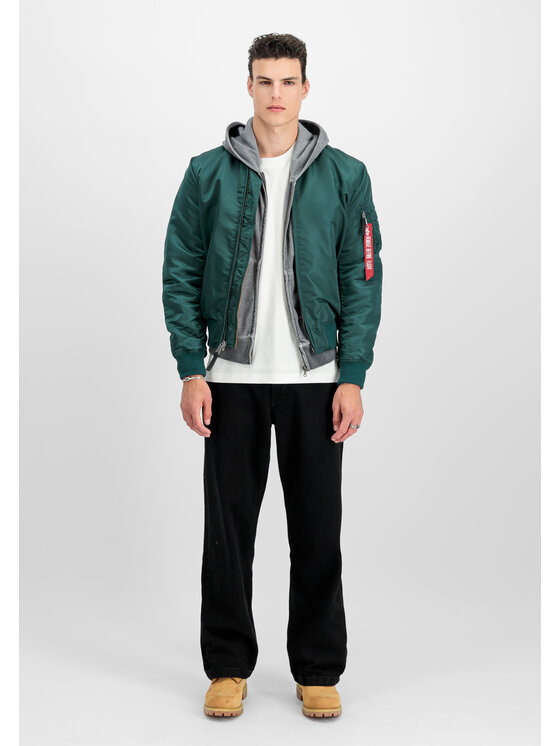 Alpha Industries Alpha Industries Kurtka bomber MA-1 VF 59 Vintage Fit Bomber Jacket Zielony Slim Fit