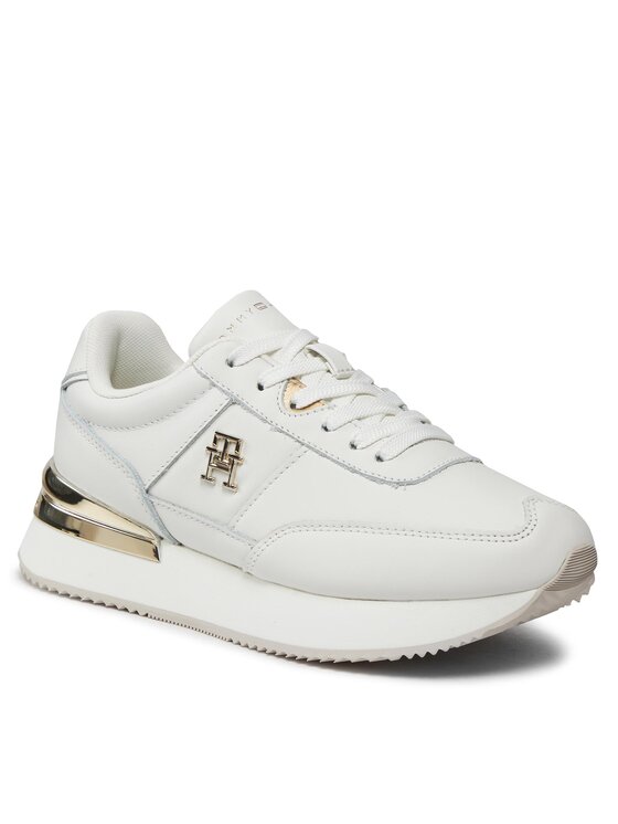 Tommy Hilfiger Tommy Hilfiger Laisvalaikio batai Th Elevated Feminine Runner Hw FW0FW07830 Balta