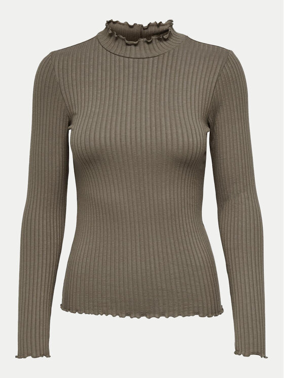 JDY JDY Majica Fransiska 15228065 Smeđa Slim Fit