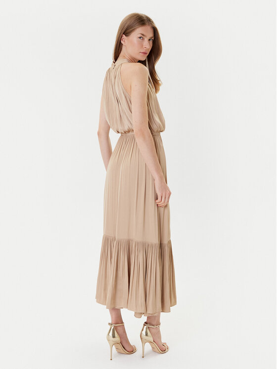 Morgan Morgan Rochie cocktail 222-RAMAGE Bej Regular Fit