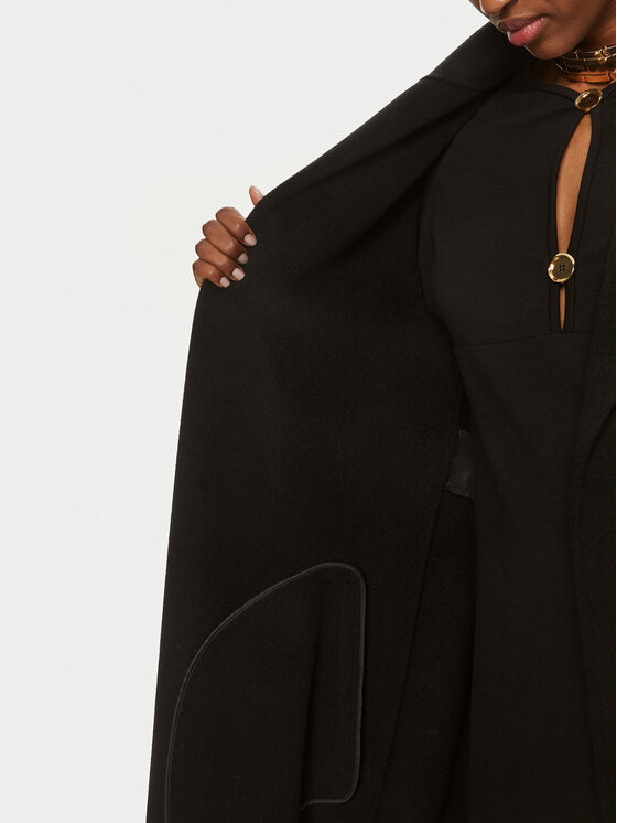 PINKO Pinko Gyapjú kabát Editor 101686 Y27P Fekete Regular Fit