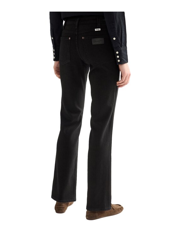 Wrangler Wrangler Jeansy 112388298 Czarny Straight Fit