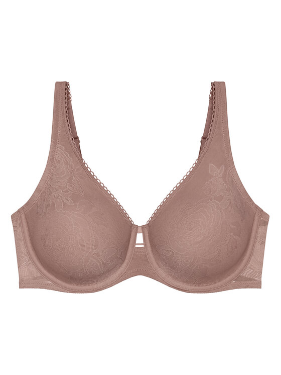 Triumph Biustonosz z fiszbiną Wild Rose Sensation 10205953 Brązowy