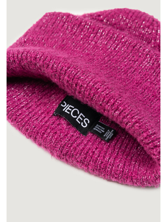 Pieces Pieces Berretto Pcpyron Lurex Hood Noos Bc Rosa