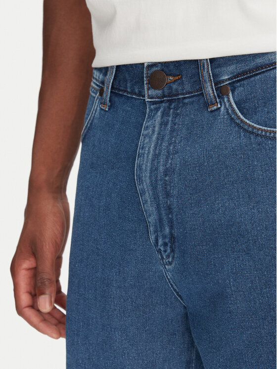 Wrangler Wrangler Pantaloni scurți de blugi Frontier 112362493 Albastru Relaxed Fit