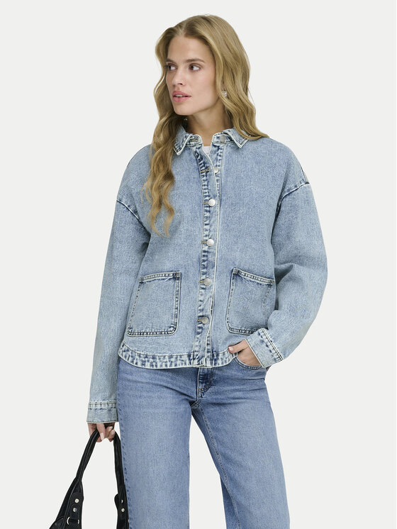 ONLY Geacă de blugi Lara 15372651 Albastru Regular Fit