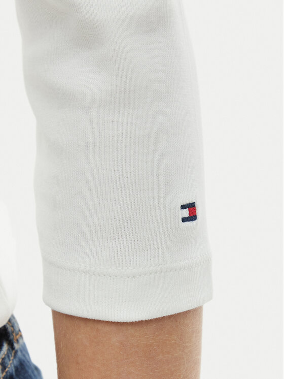 Tommy Hilfiger Tommy Hilfiger Majica WW0WW49629 Écru Slim Fit