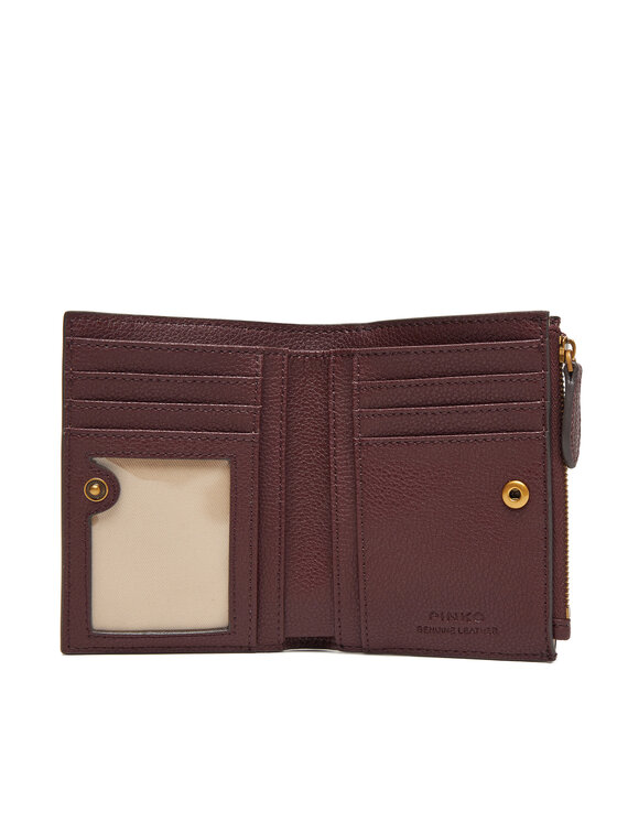 PINKO PINKO Didelė Moteriška Piniginė Compact Wallet AI 25-26 PCPL 103612 A29Q Vyšninė
