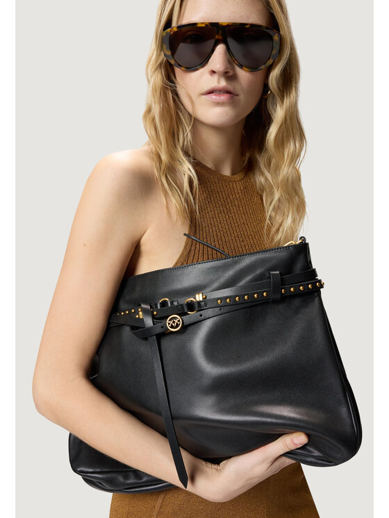 PINKO PINKO Borsetta BELT BAG BIG VITELLO MORBIDO Nero