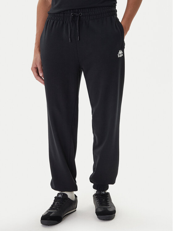 Kappa Kappa Teplákové kalhoty Gothenburg 331U7EW Černá Regular Fit