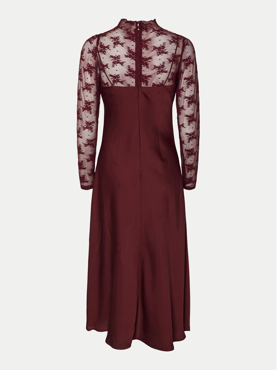 YAS YAS Sukienka koktajlowa Meels 26032597 Czerwony Regular Fit