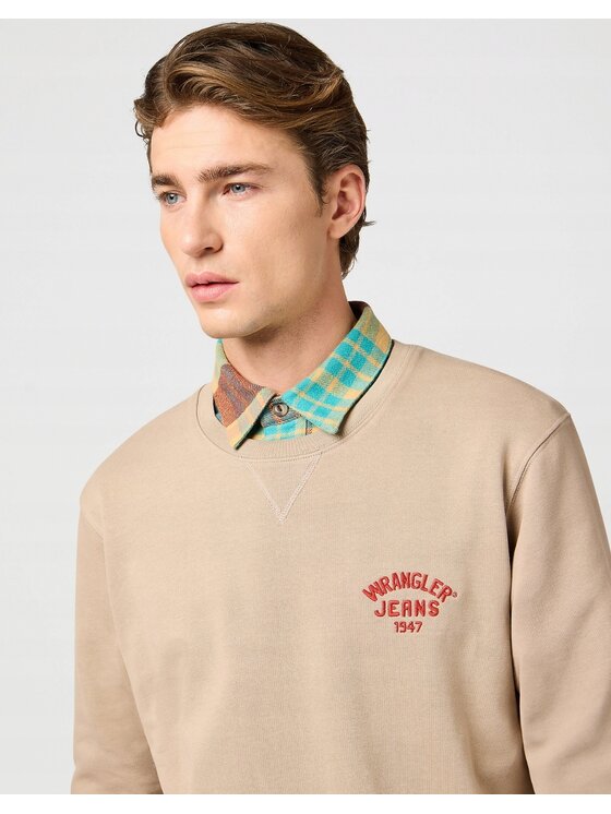 Wrangler Wrangler Felpa 112364092 Beige Regular Fit