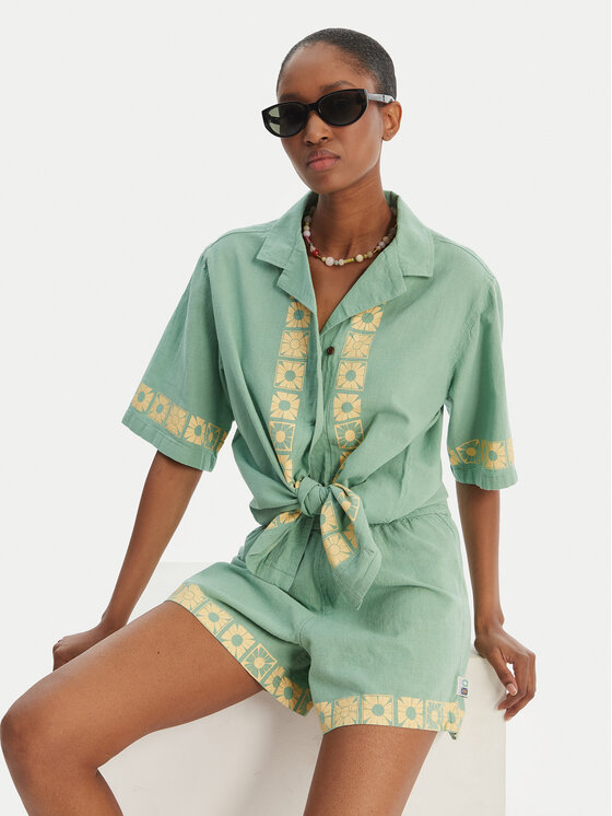 Quiksilver Quiksilver Pantaloncini di tessuto Bahamas EQWNS03090 Verde Regular Fit