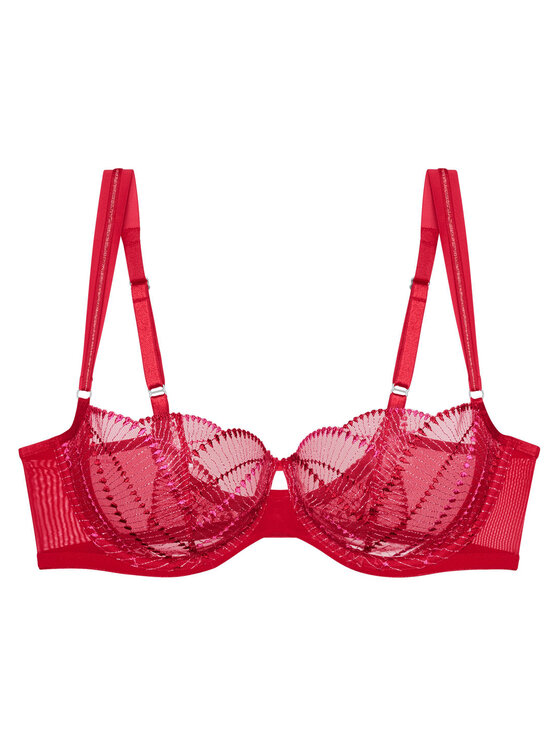 Triumph Triumph Pusiau dengta (balcony bra) liemenėlė Palina Sea Full Of Stars 10222536 Raudona