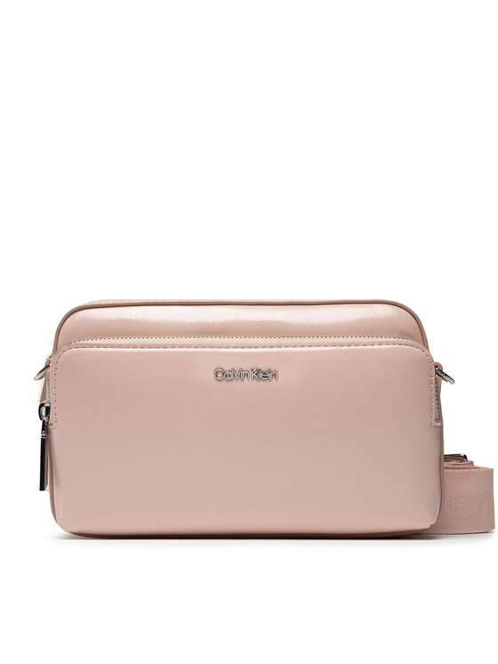 Calvin Klein Handtasche Ck Must Camera Bag Lg Saffiano K60K609888 Rosa Modivo