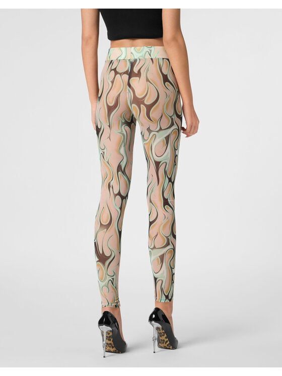 PHILIPP PLEIN PHILIPP PLEIN Legíny 21681 Krémová Skin Tight Fit