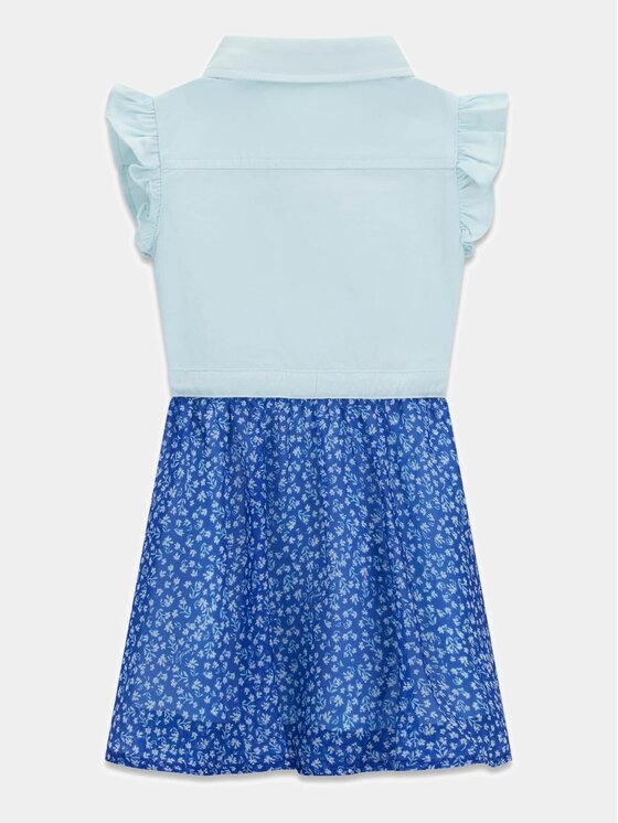 Guess Kids Guess Kids Φόρεμα καθημερινό 181428 Γαλάζιο Classic Fit