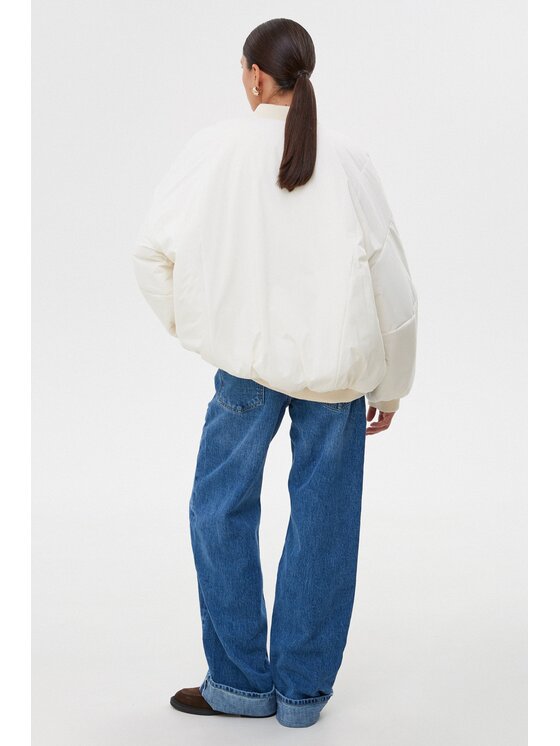 Estro Estro Kurtka bomber ER00115728 Biały Oversize