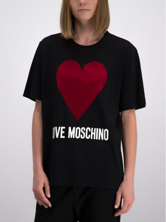 LOVE MOSCHINO LOVE MOSCHINO T-Shirt W4F8721M 3517 Schwarz Oversize