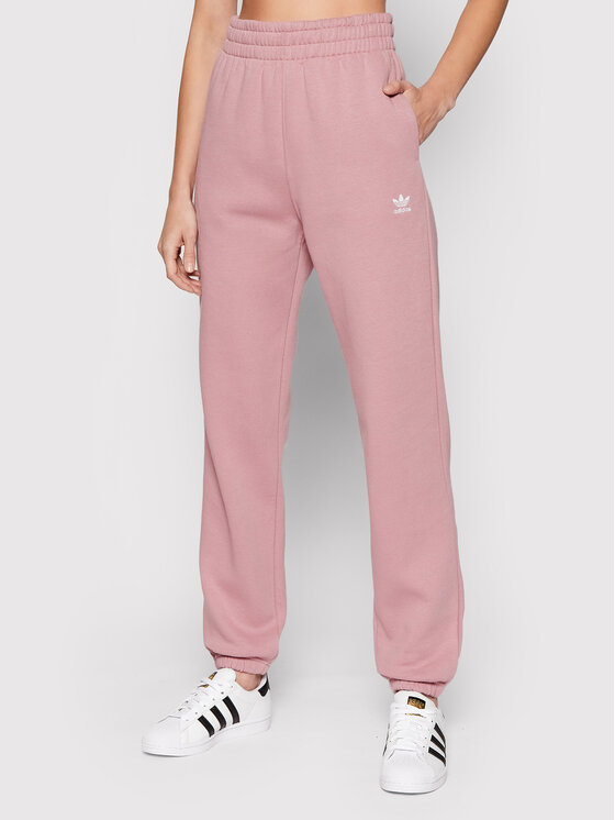 adidas Долнище анцуг adicolor Essentials Fleece HF7515 Виолетов Regular Fit