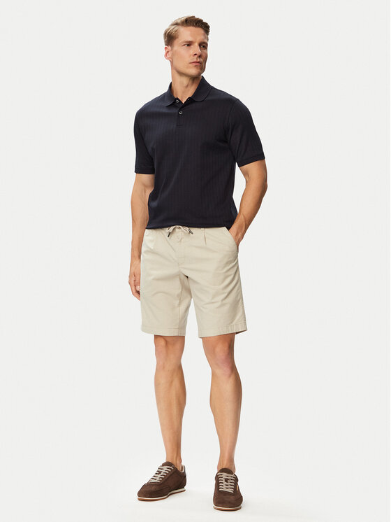 Bugatti Bugatti Stoffshorts 1949-16443E Beige Regular Fit