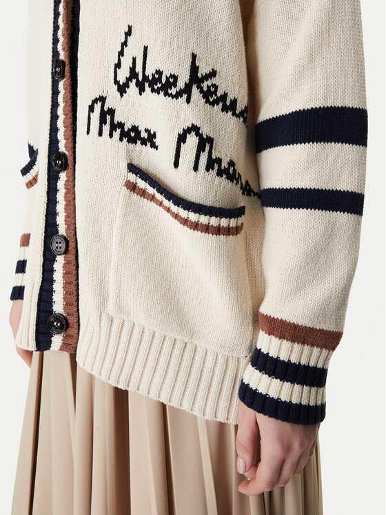 Weekend Max Mara Weekend Max Mara Kardigan Blasone 2615341061 Beżowy Relaxed Fit