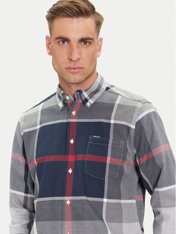 Barbour Barbour Marškiniai Dunoon MSH4980TN21 Pilka Regular Fit