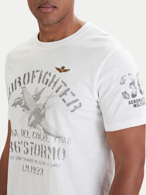Aeronautica Militare Aeronautica Militare T-Shirt 261TS2525UJ00686 Bílá Regular Fit