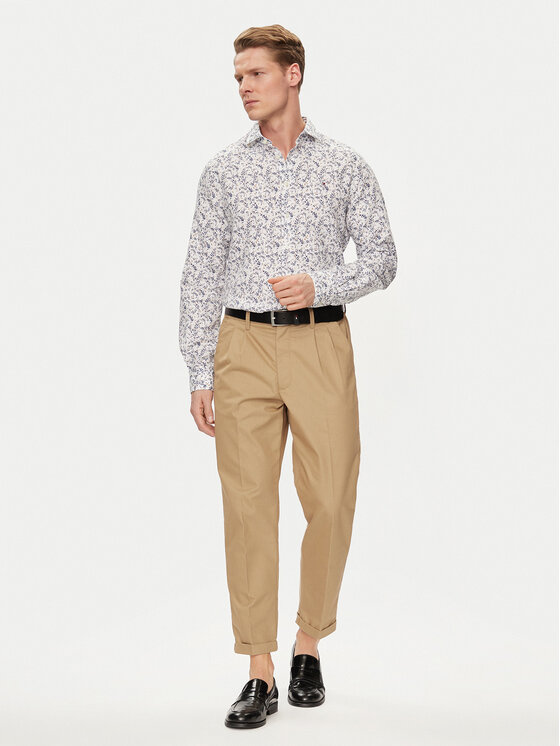 Tommy Hilfiger Tommy Hilfiger Cămașă MW0MW34631 Alb Slim Fit