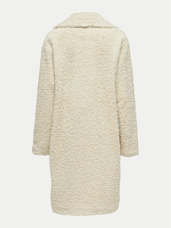 ONLY ONLY Kożuch Catalina 15322420 Beżowy Regular Fit