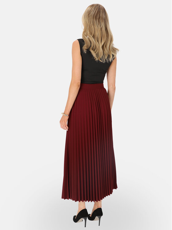 L’AF L’AF Spódnica maxi Lorin Bordowy Regular Fit