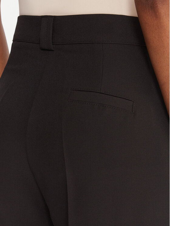 Maryley Maryley Spodnie materiałowe 25IB563/43NE Czarny Regular Fit