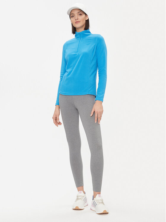 4F 4F Termoaktyvus apatinis trikotažas, viršus 4FAW23UFLEF031 Mėlyna Slim Fit