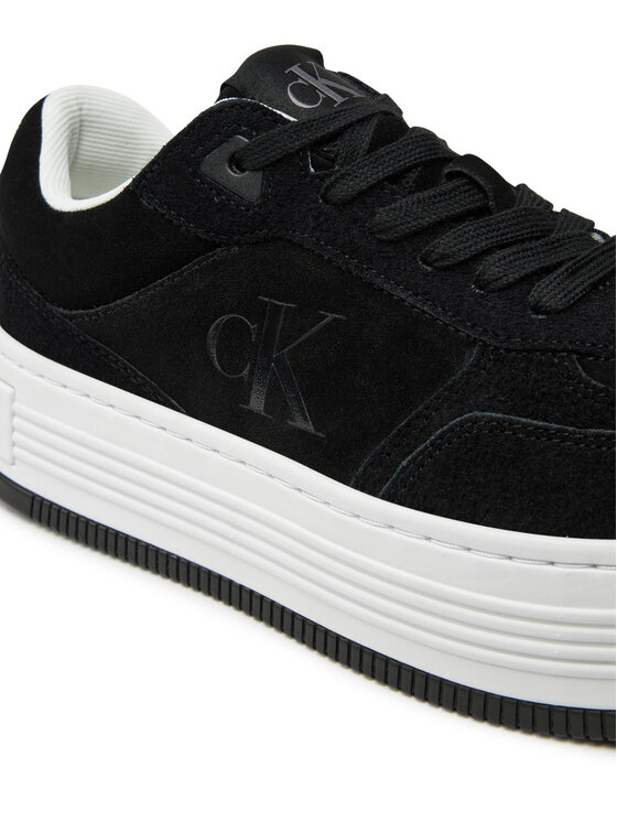 Calvin Klein Jeans Calvin Klein Jeans Сникърси Bold Platf Laceup Low Mg Suede YW0YW01575 Черен