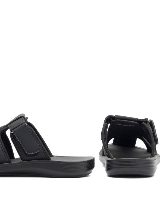 Lanetti Lanetti Pantoletten MSS20505-03 Schwarz