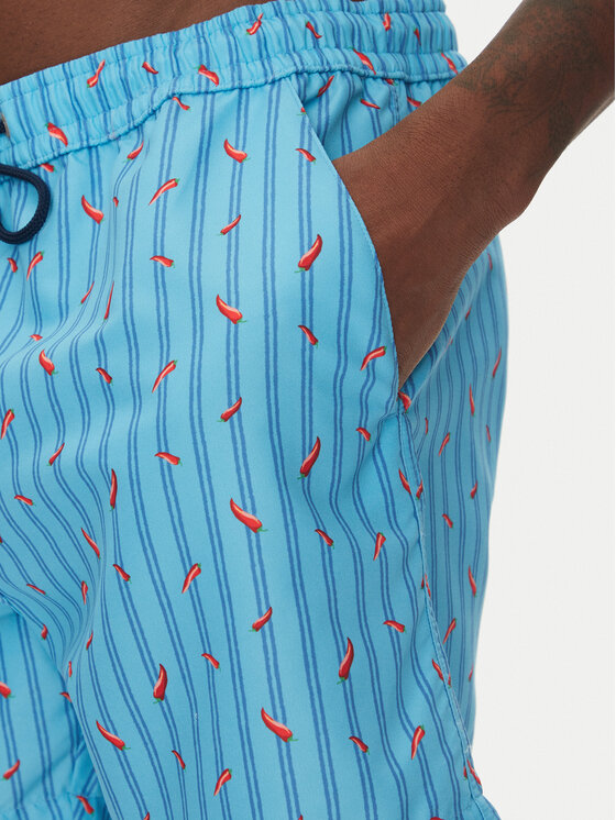 HOM HOM Peldšorti Espelette 402993 Gaiši zils Regular Fit