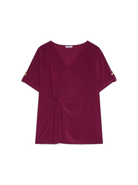 Fiorella Rubino Fiorella Rubino T-Shirt G05ZL008978N036 Bordowy A-Line Fit