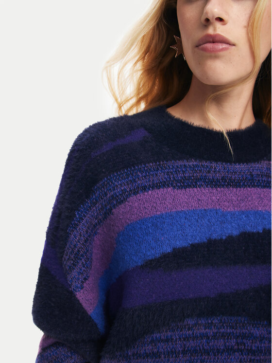 Desigual Desigual Sweater Bristol 24WWJF71 Sötétkék Regular Fit
