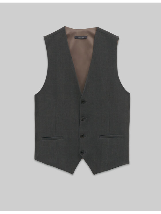Borgio Borgio Kamizelka zuglia Zielony Slim Fit