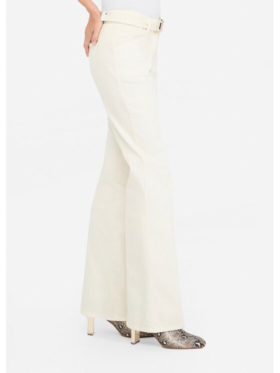 Liu Jo Liu Jo Pantaloni di tessuto CF5292T1819X0728 Bianco Regular Fit