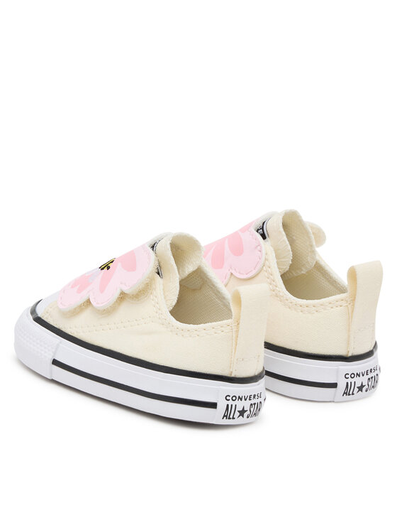 Converse Converse Tornacipő Chuck Taylor All Star One Strap Embroidered Floral Easy On A13452C Ekru