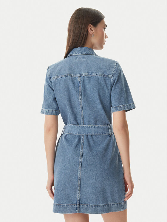 Calvin Klein Jeans Calvin Klein Jeans Džinsinė suknelė LV047G738G Mėlyna Slim Fit